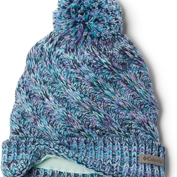 Columbia Youth Unisex Bundle Up Beanie, Geyser/Sea Ice Ombre, One Size - Picture 2 of 2